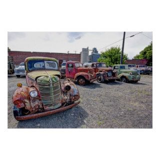 CLASSIC AMERICAN TRUCK LINEUP 2 POSTERS