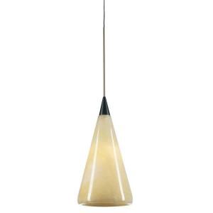 PLC Lighting 1 Light Oil Rubbed Bronze Mini Drop Pendant with Natural Onyx Glass Shade CLI HD283ORB