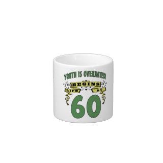 Life Begins At 60th Birthday Espresso Cups