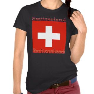 Switzerland Swiss Flag T shirt