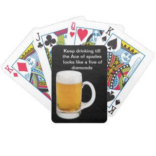 Funny Beer Playing Cards