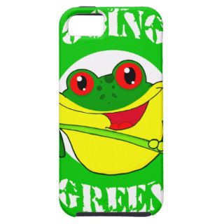 GOING GREEN TREE FROG HAPPY CARTOON CAUSES ENVIRON iPhone 5 CASES