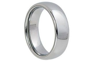 Tungsten Carbide 7mm Comfort Fit Men's Plain Band [406], 10.0 Jewelry