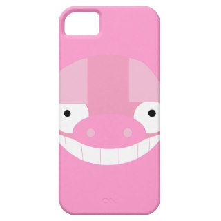 funny cartoon pig face smiley iPhone 5 cover
