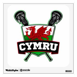 Wales Welsh Lacrosse Logo Room Graphics