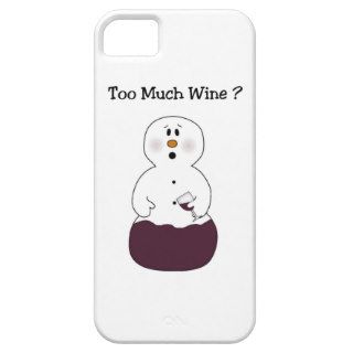 Too Much Wine Snowman iPhone 5 cover