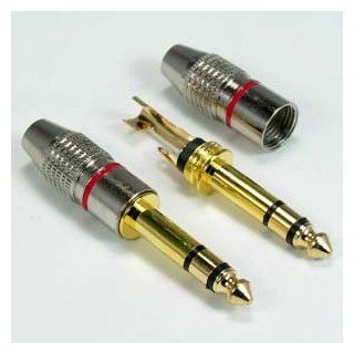 1/4 inch Stereo Metal Plug Gold Plated Electronics