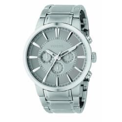 Fossil Men's Stainless Steel Grey Dial Chronograph Watch Fossil Men's Fossil Watches