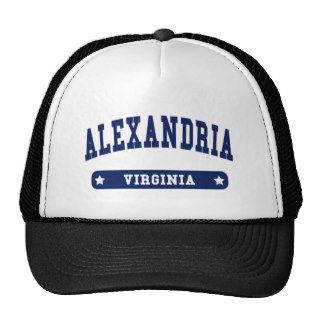 Alexandria Virginia College Style t shirts Trucker Hat