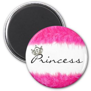 Feather Boa Princess magnets