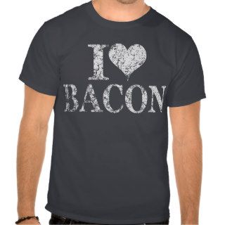 I heart bacon   I love Bacon tshirt t shirt shirt