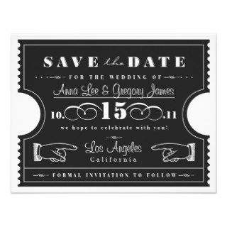 Ticket Save the Date Custom Announcement