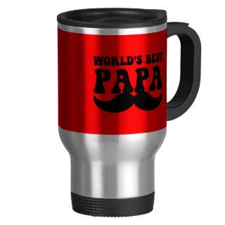world's best papa mustache mug