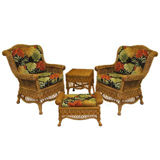 Wicker Chair Set (Includes Cushions) Sofas, Chairs & Sectionals
