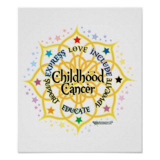 Childhood Cancer Lotus Posters