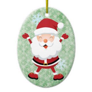 Happy Santa Claus Ornament