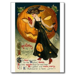 Vintage Halloween Greeting Cards Classic Posters Post Cards