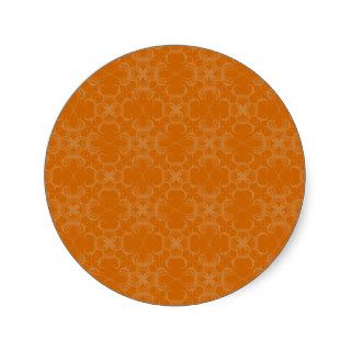 Light Orange Pattern Envelope Seal Gift Stickers