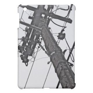 High Voltage   black and white industrial photo Cover For The iPad Mini