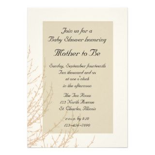 Nature's Branches Baby Shower Invitation