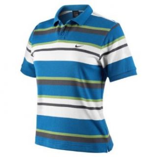 NIKE Boy's Dri FIT Bold Stripe Golf Polo Shirt, Surf Blue/White/Sprinter Green/Dark Grey, Small  Fashion T Shirts  Sports & Outdoors