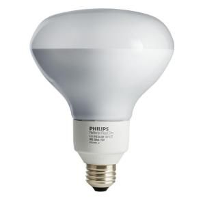 Philips 75W Equivalent Soft White (2700K) R40 Dimmable CFL Flood Light Bulb (E*) 150425