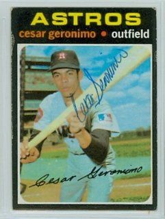 Cesar Geronimo AUTO 1971 Topps #447 Astros PSA Pre Cert Auction Lot Sports Collectibles