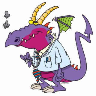 doctor dragon funny cartoon character acrylic cut out