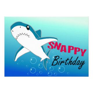 Shark Happy Pary Invitations