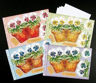 Pansy Pot Card Kit   Scrapbook Supplies