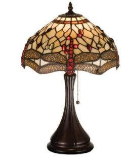 Tiffany Animals Nouveau Hanginghead Dragonfly Table Lamp    