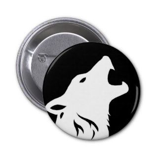 Howling Wolf Button
