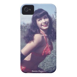 Bettie Page Vintage Pinup Smiling with Hands Tied iPhone 4 Case