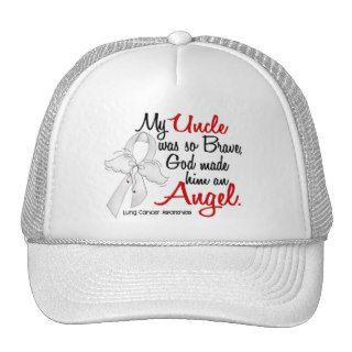 Angel 2 Uncle Lung Cancer Trucker Hats