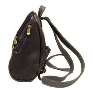 Women's LeDonne DS 030 Distressed Leather Chocolate LeDonne Leather Backpacks