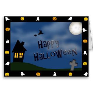 Happy Halloween Fun Cartoon Greetings Card