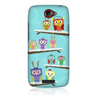 Head Case Designs Winter Owl Xmas Design Protective Glossy Back Case Cover For HTC One S Cell Phones & Accessories