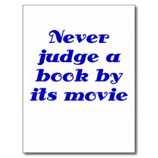 Never Judge a Book by its Movie Postcards