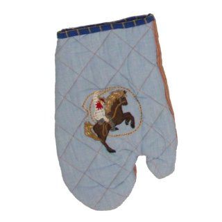 Patch Magic 7 Inch by 12 Inch Cowboy Oven Mitt   Western Oven Mitt