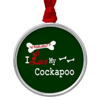 I Love My Cockapoo Christmas Tree Ornaments