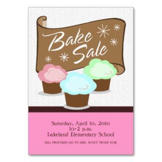 Bake Sale Event Card Business Card Template