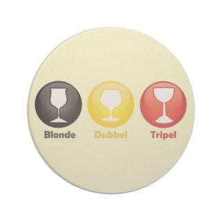 Belgian Beer Icons Drink Coaster