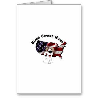 America Home Sweet Home   USA Silhouette Card