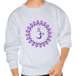 Om Symbol / Crown Chakra Sweatshirts