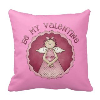 Valentines Angel Holiday throw pillow