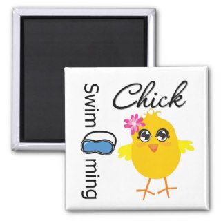 Swimming Chick Fridge Magnets