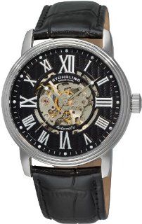Stuhrling Original Men's 1077.33151 "Classic Delphi Venezia" Stainless Steel Automatic Watch with Leather Band Watches