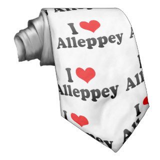 I Love Alleppey, India. Mera Pyar Alleppey, India Custom Ties