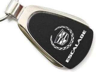 Cadillac Escalade Black Teardrop Key Fob Authentic Logo Key Chain Key Ring Keychain Lanyard Automotive