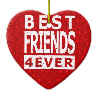 Best Friends 4 Ever Christmas Tree Ornament